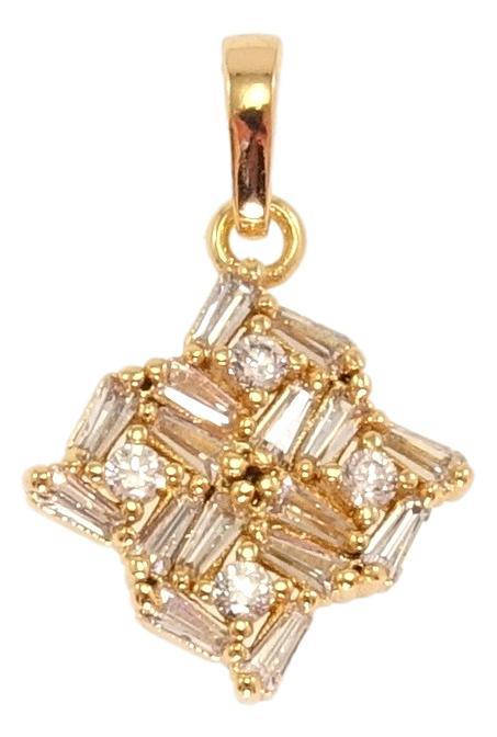 

Кулон Xuping Позолота 18K "Кристальный ромб"