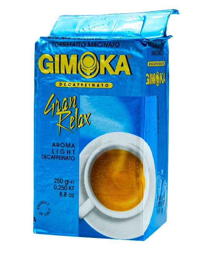 

Кофе молотый Gimoka Gran Relax Decaffeinato (без кофеина), 250 г (40/60)