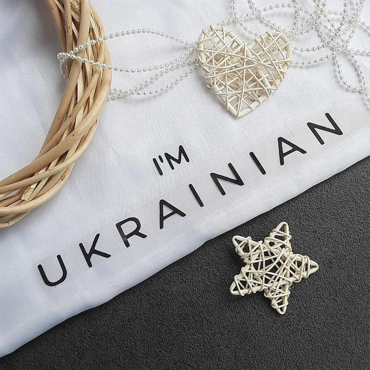 

Термотрансфер I'M UKRAINIAN (чорний), Черный