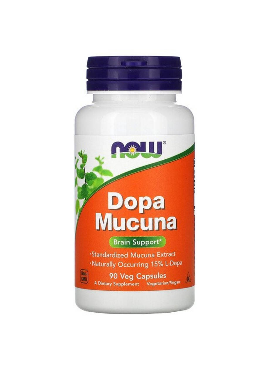 

Dopa Mucuna, Now foods 90 растительных капсул