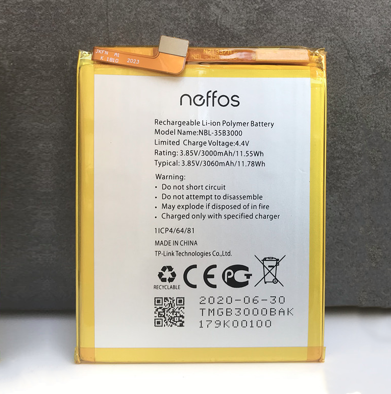 

Аккумулятор для TP-Link Neffos C7 (TP910A) /X9 (TP913A) 3000 mAh (NBL-35B3000)