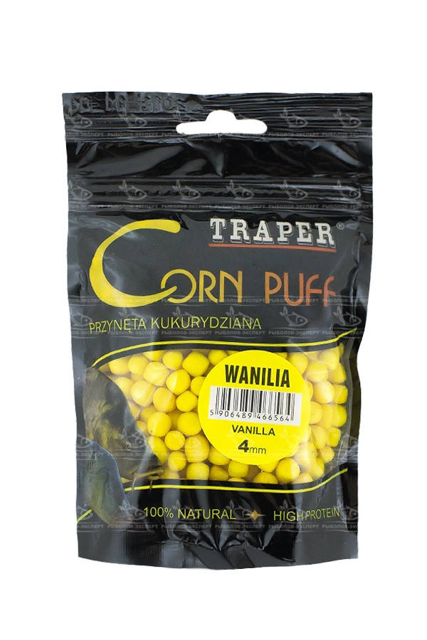 

Вулканизированная кукуруза Traper Corn Puff 4мм 20г Ваниль "Оригинал"