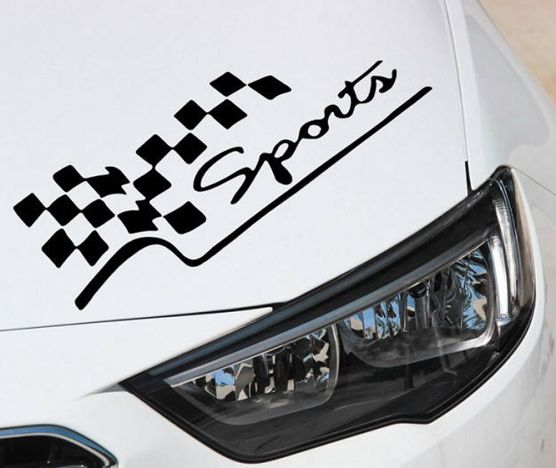 

Полосы на авто 3D TUNING STUDIO Sports 300х110х0.060мм=2штуки, Черный