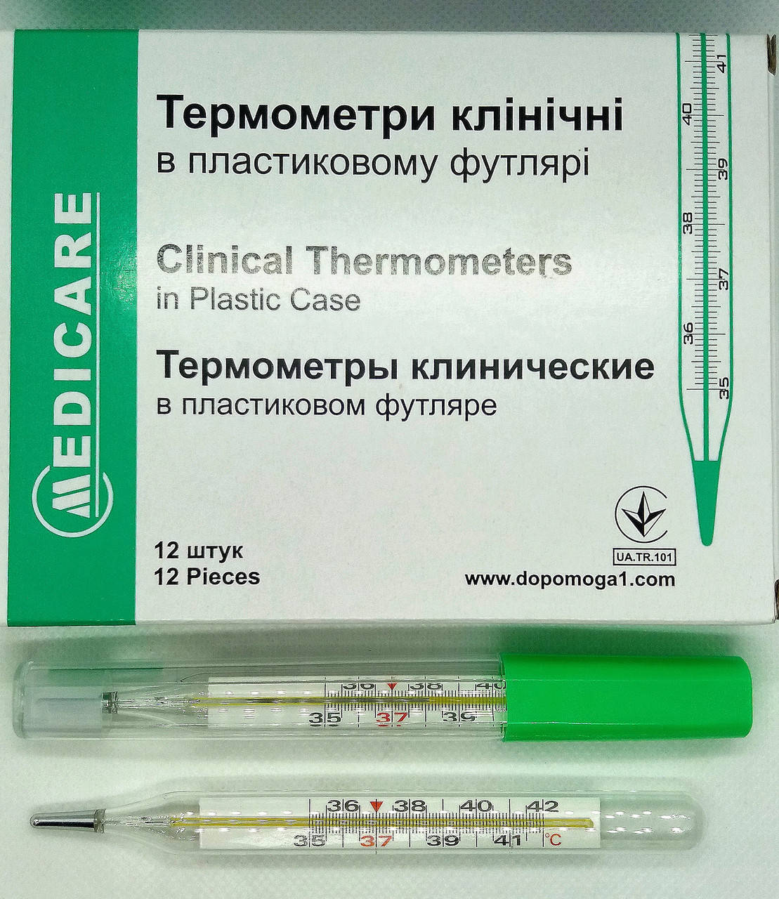 

Термометр (градусник) ртутный медицинский / Medicare