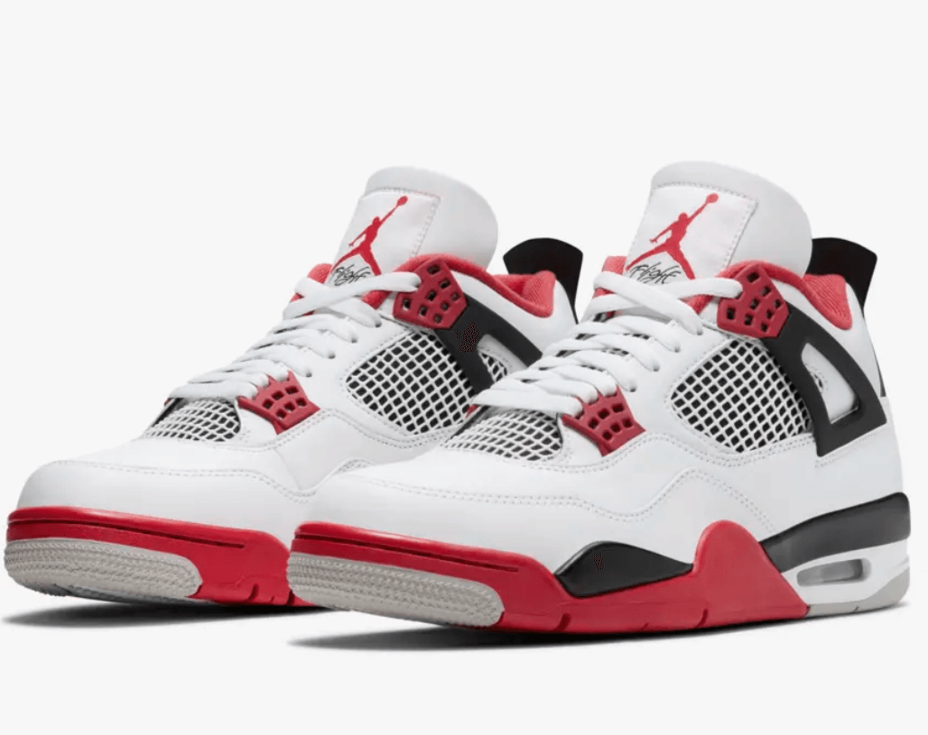 

Баскетбольные кроссовки Air Jordan 4 Retro White Red, Белый