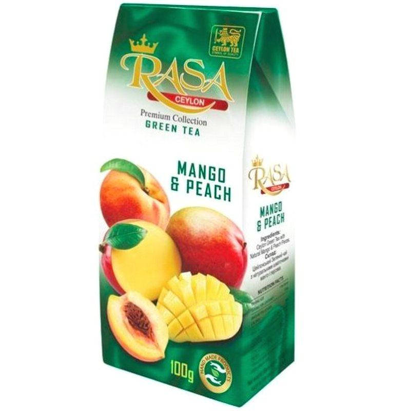 

Зеленый чай с манго и персиком Rasa 100 гр
