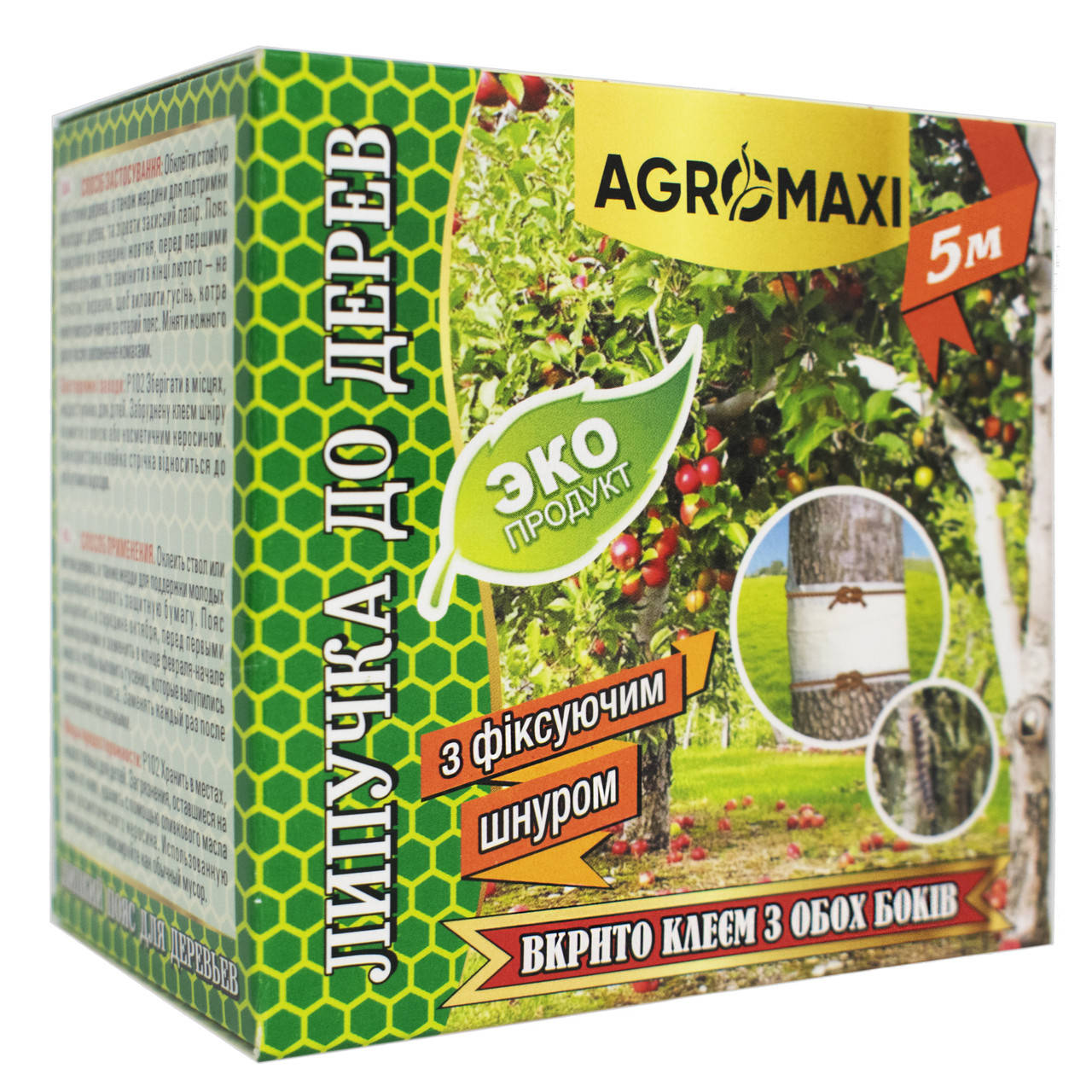 

Клейкий пояс для деревьев с фиксирующим шнуром 5 м Agromaxi