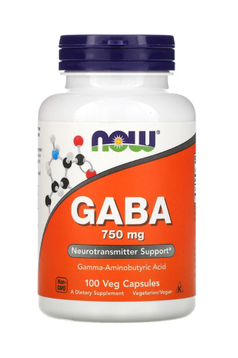 

Гамма-аминомасляная кислота (GABA), Now Foods, 750 мг, 100 кап. (NOW-00089)