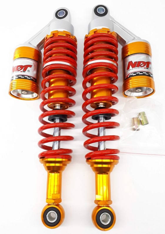 

Амортизаторы квадроцикла мотоцикла 34-36см газомасляные универсальные втулка 10/10/12 Красные