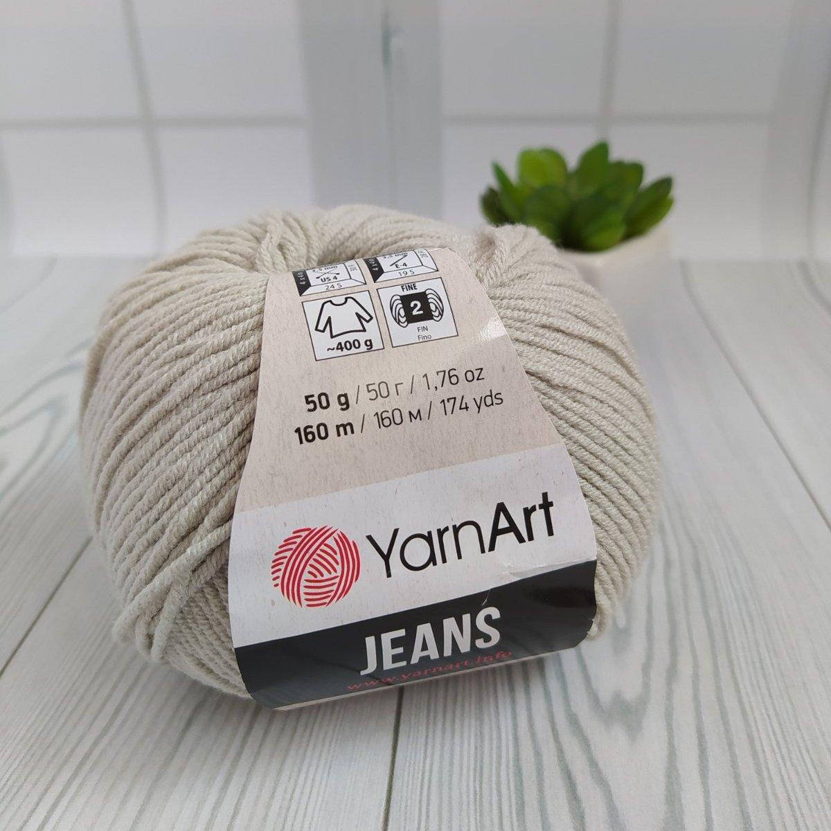 

YarnArt Jeans (№49) світло сірий, Светло-серый
