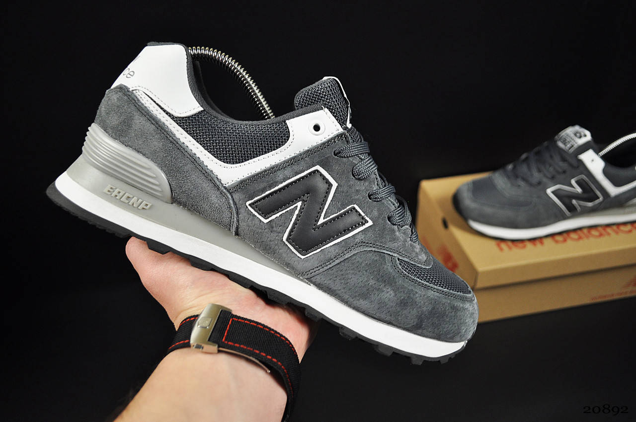 

Мужские кроссовки New Balance 574 арт 20892 (чоловічі, нью беленс), Серый