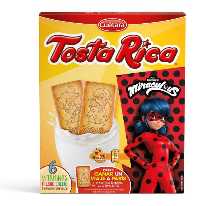 

Печенье бисквитное Cuetara Tosta Rica Miraculous 570 г Испания