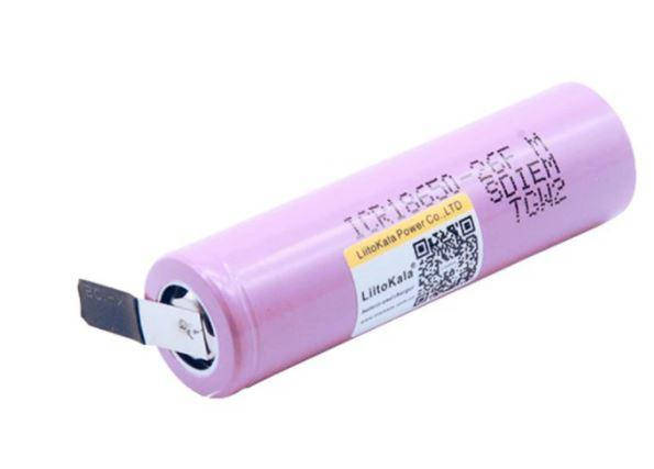 

Аккумулятор высокотоковый 18650 Liitokala Samsung ICR18650-26FM 2600mAh с лепестками под пайку