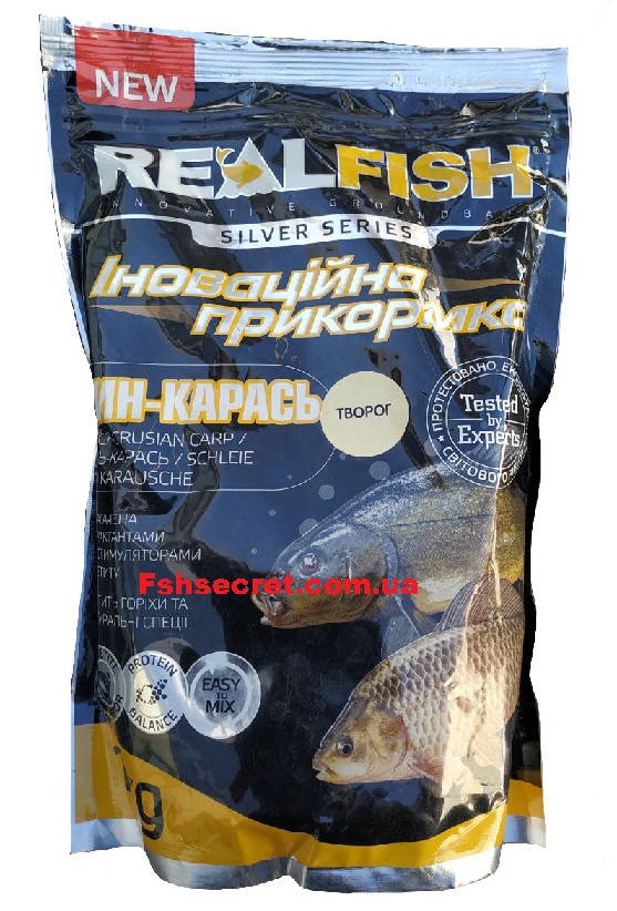 

Рыболовная прикормка REAL FISH творог