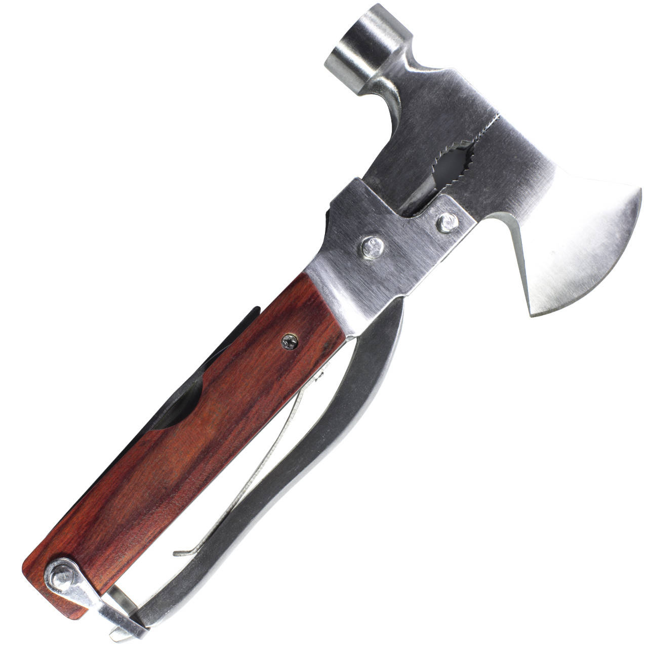 

Мультитул Lesko 10-777-22 плоскогубцы молоток Multi hammer мультиинструмент 9 в 1 топор молоток для туриста