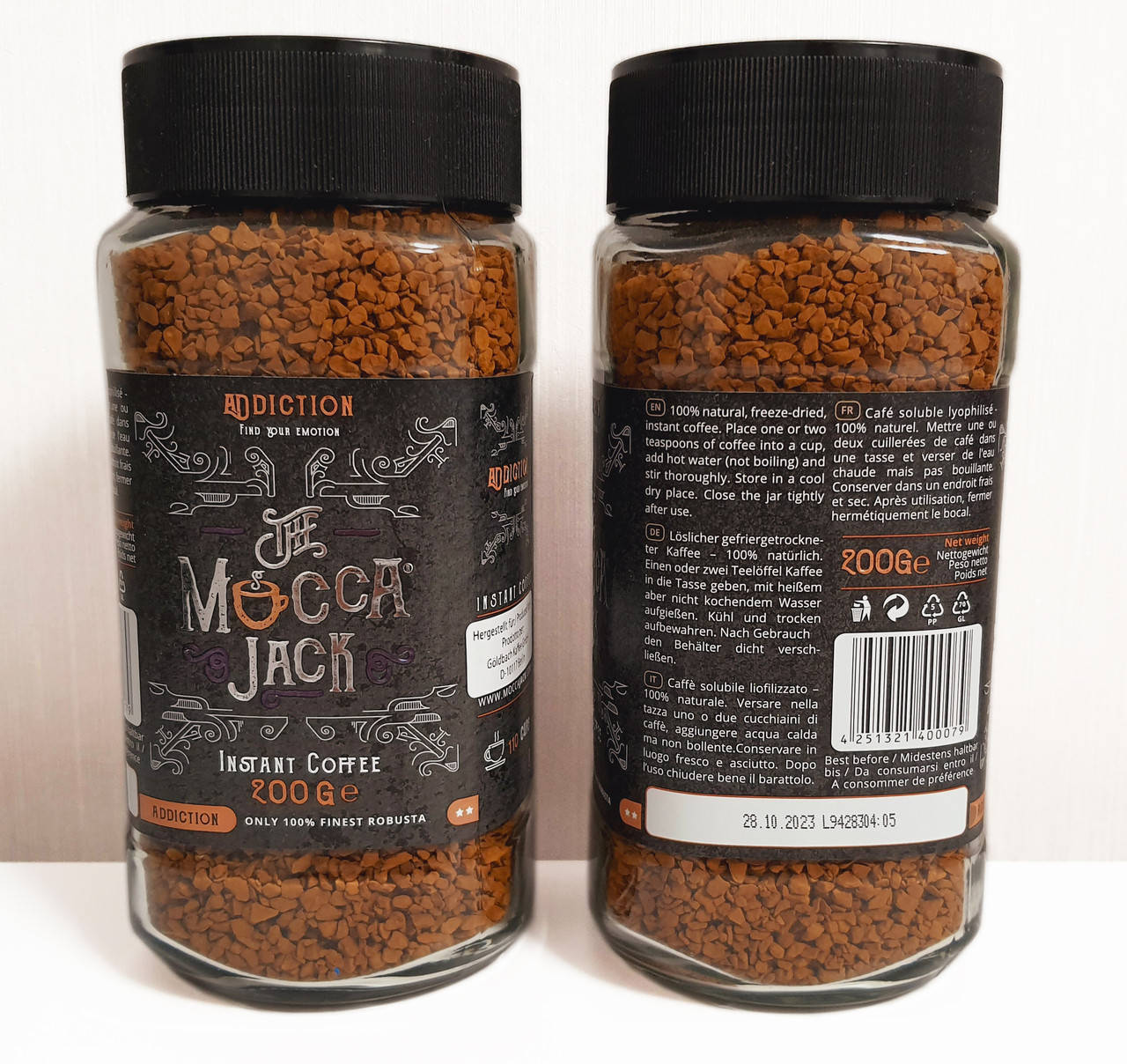 

Кофе растворимый "Mocca Jack Addiction" 200 грамм