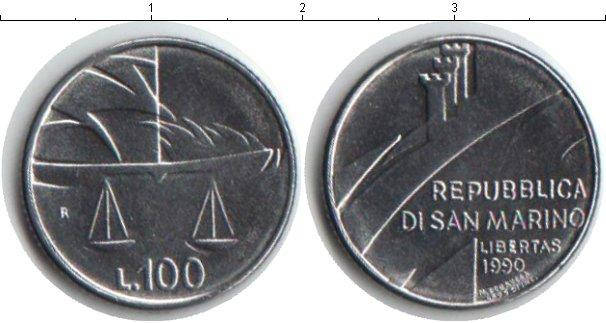 

САН МАРИНО. 100 лир 1990г (АР)