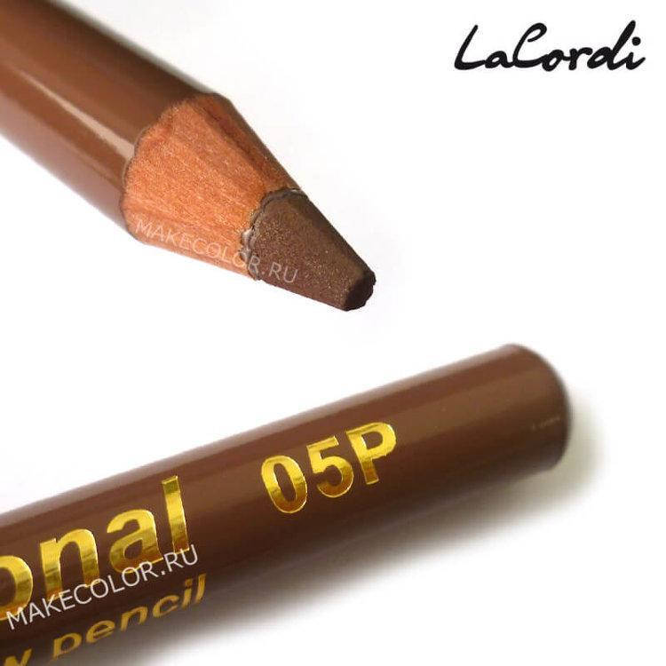 

Карандаш для бровей пудровый LaCordi - 05P Светлый орех