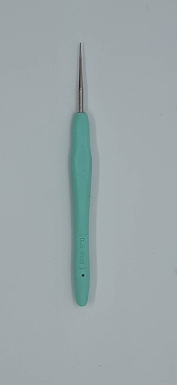 

Крючок для вязания с резиновой ручкой металлический № 0.5