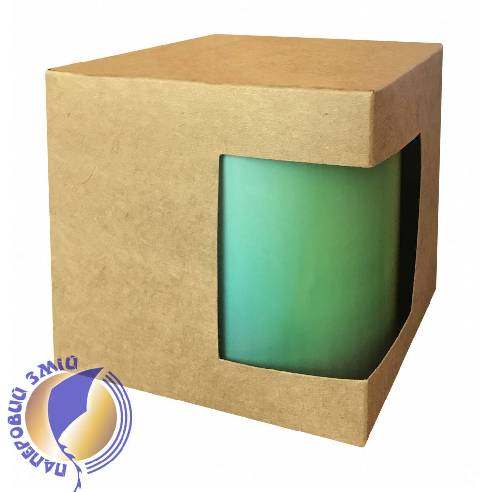 

Картонная упаковка для кружек с дизайнерского картона, крафт