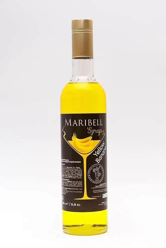 

Сироп Желтый Банан Maribell 900 г