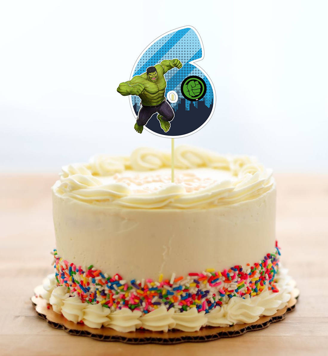 

Топпер-цифра (от 0 до 10см цифра) вырубка "Супер Герои/Мarvel" (1шт )в синем дизайне 6