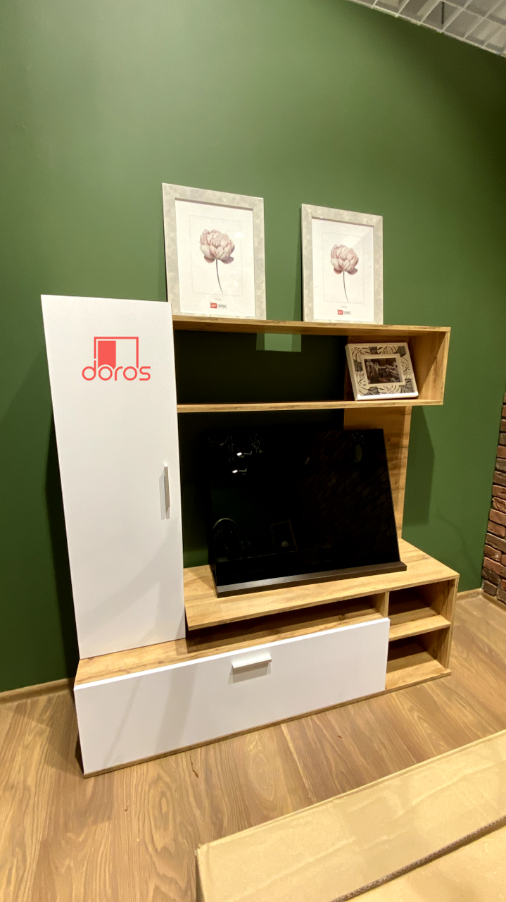 Стінка в вітальню Doros Кона Тахо / Білий 151х40х147 (44900064) 4