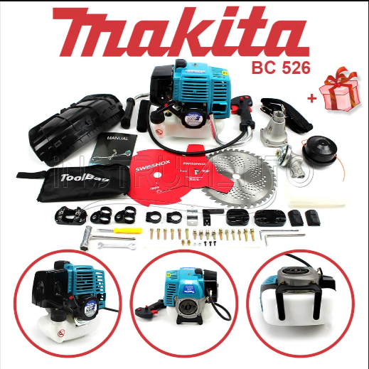 

МОТОКОСА MAKITA BC 521 Мощность: 4.6 кВт Двигатель: 2х тактный Бензокоса Триммер