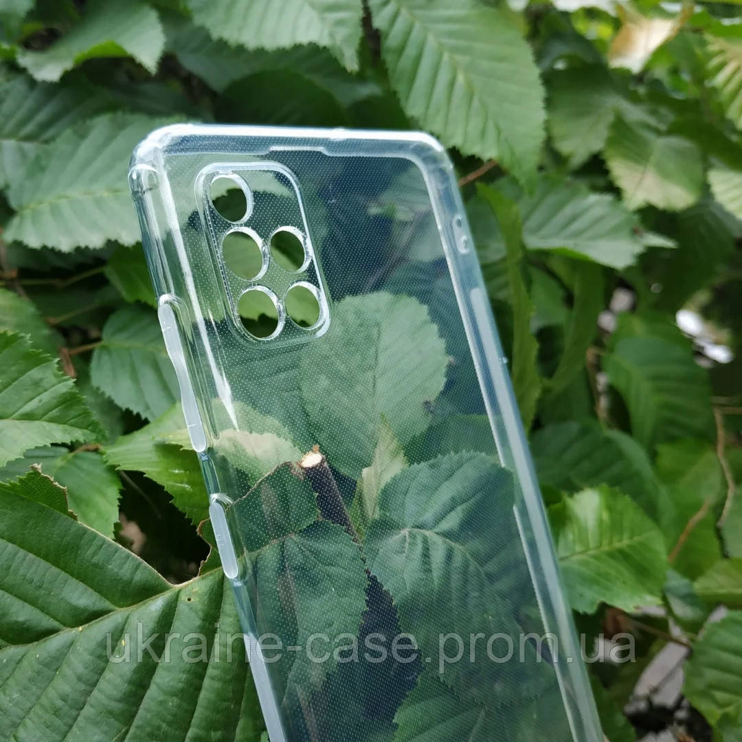 

Тонкий силиконовый чехол с заглушками для Samsung Galaxy M51 прозрачный