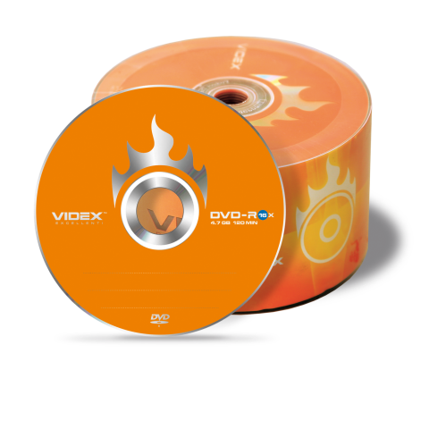 

Диск DVD-R, 4.7Gb, 16x, Bulk 50 pcs, VIDEX