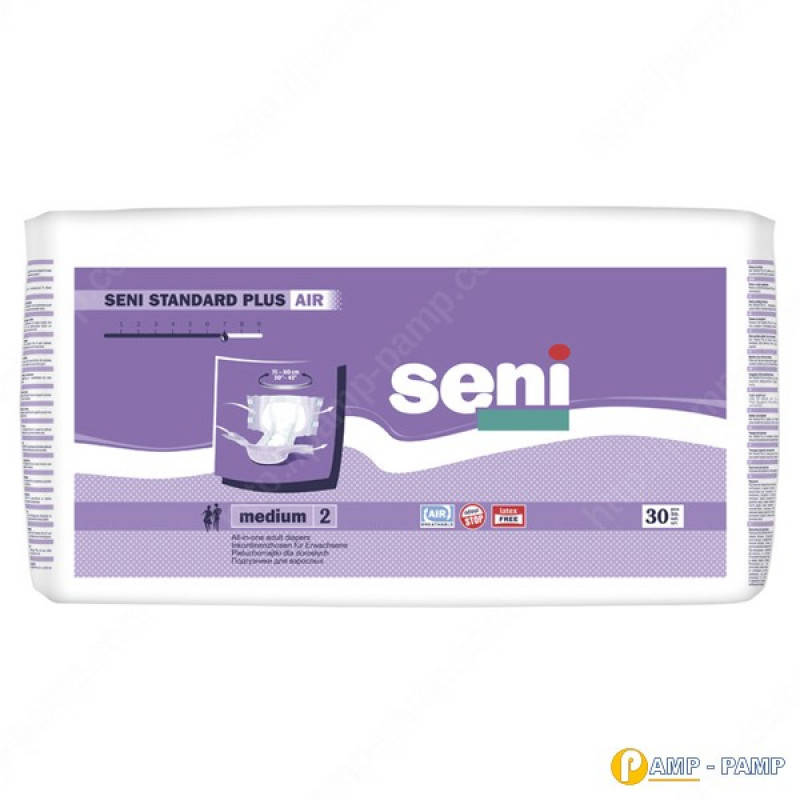 

Подгузники для взрослых Seni Standard Plus Air medium 30 шт