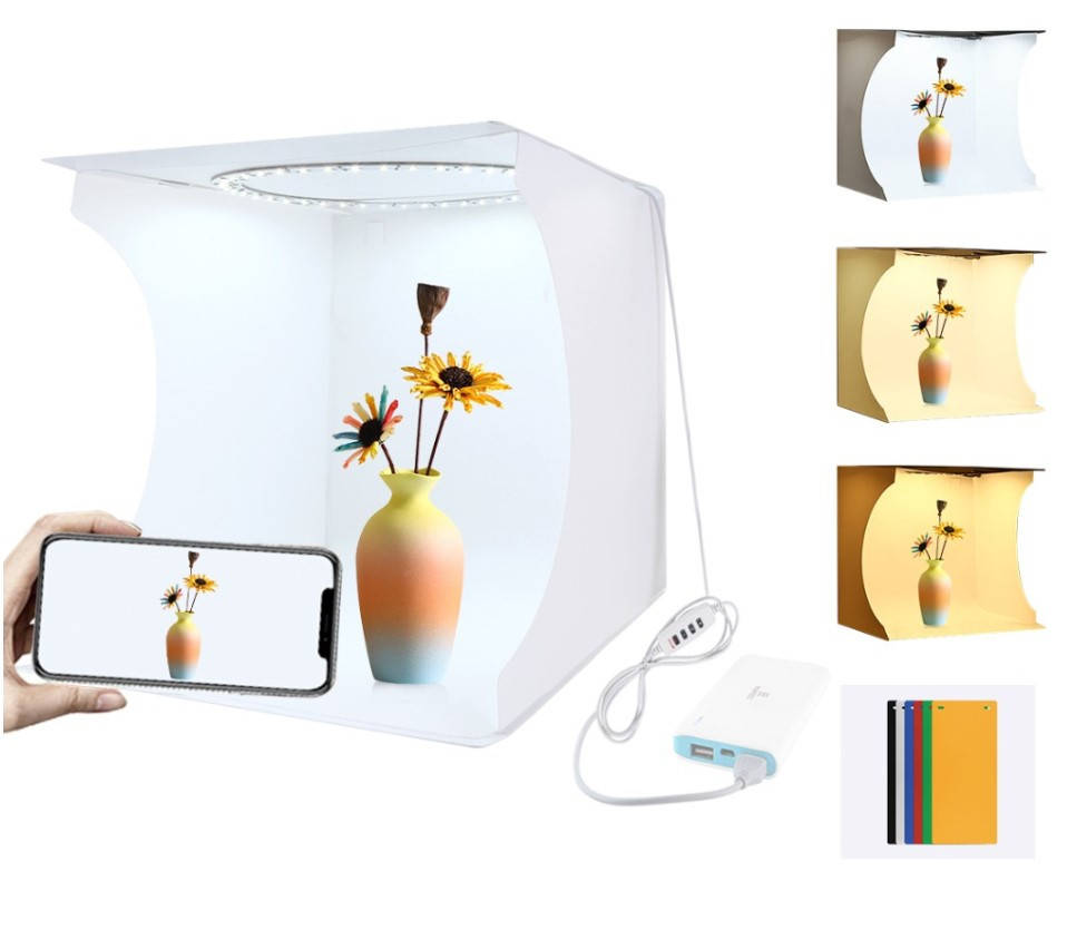 

Световой фотобокс (лайткуб) подсветкой для предметной съемки 31x31x32см Puluz (PU5030)