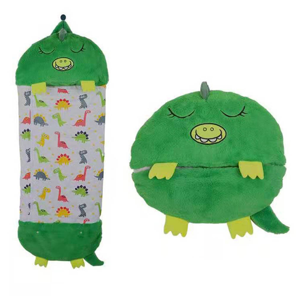 

Детский спальный мешок-игрушка подушка 140х50 см 3в1 Зеленый Sleeping Bag