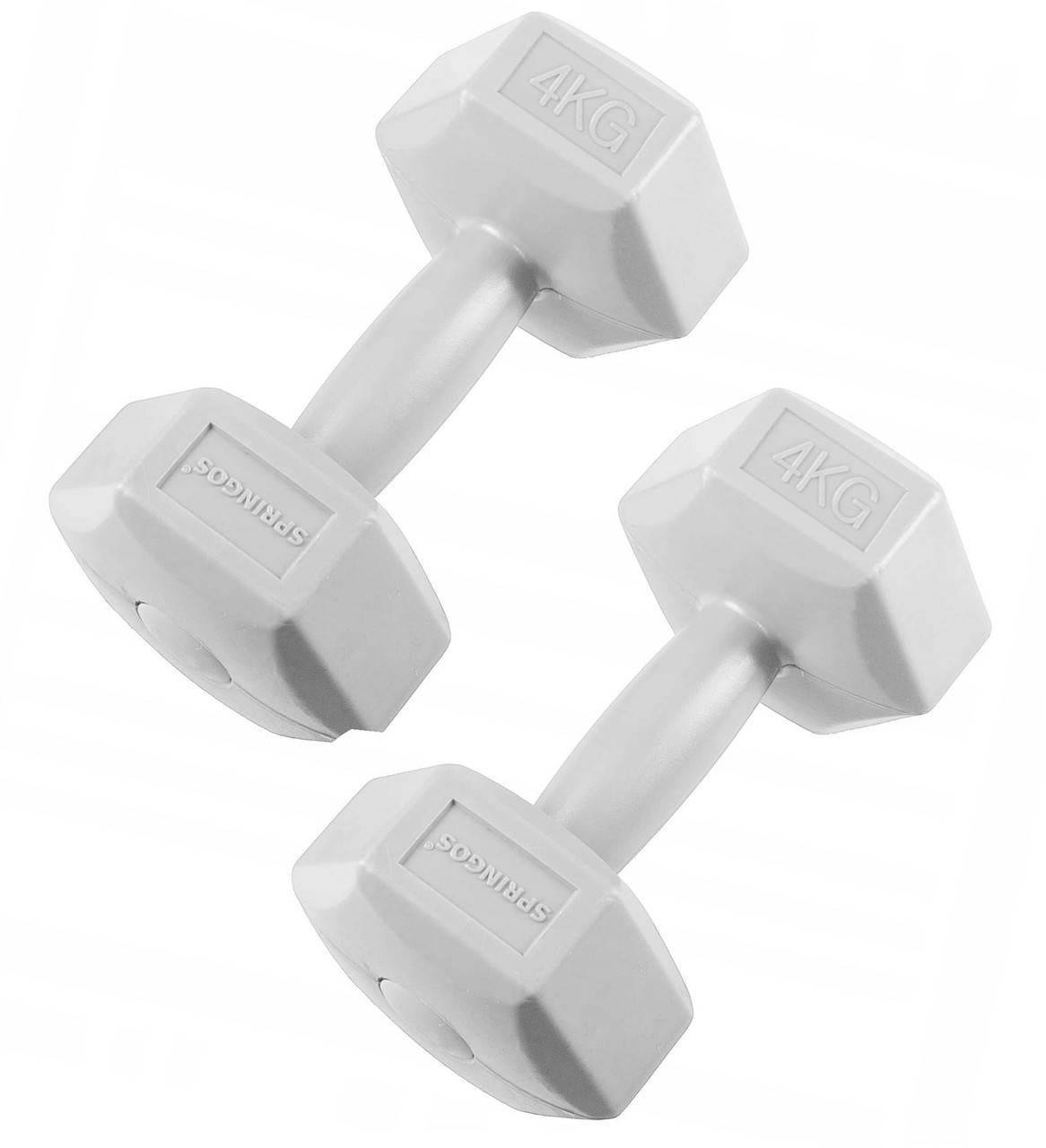 

Гантели Springos Hex 2 x 4 кг FA1035, Серый