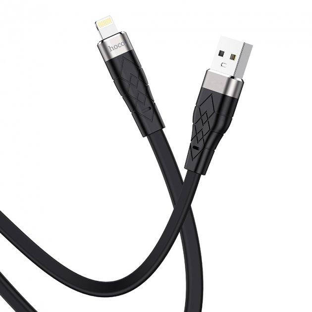 

Кабель для зарядки телефона Lightning Apple Iphone HOCO X53 |100см, 2.4A| Черный
