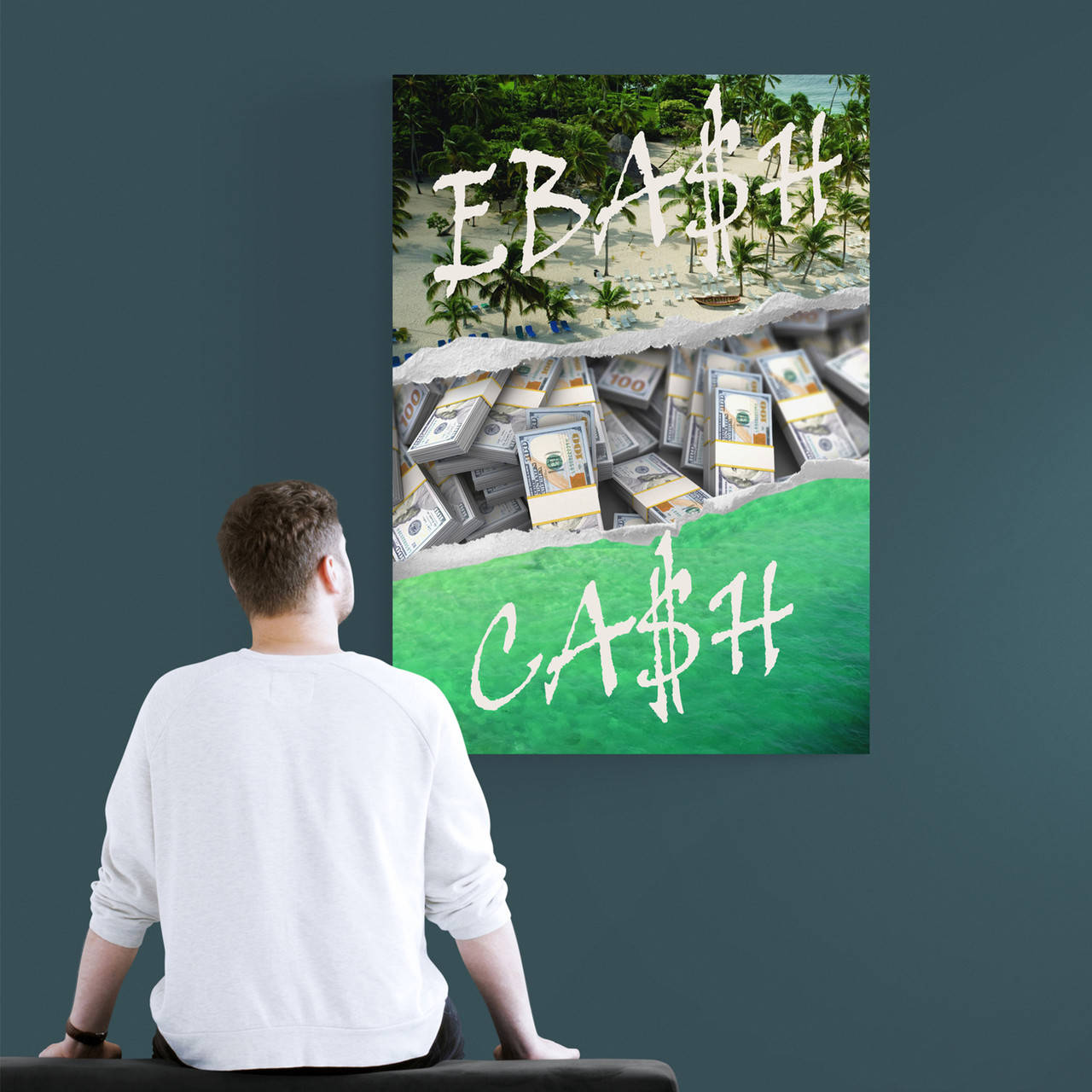 

Печать на холсте "Ебаш Кеш" , Картина EBA$H CA$H 70х100