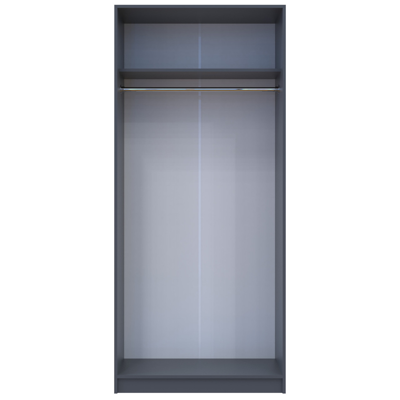 Шафа для одягу Promo Графіт Графіт 2 ДСП 90х48х204 (44900232) 2