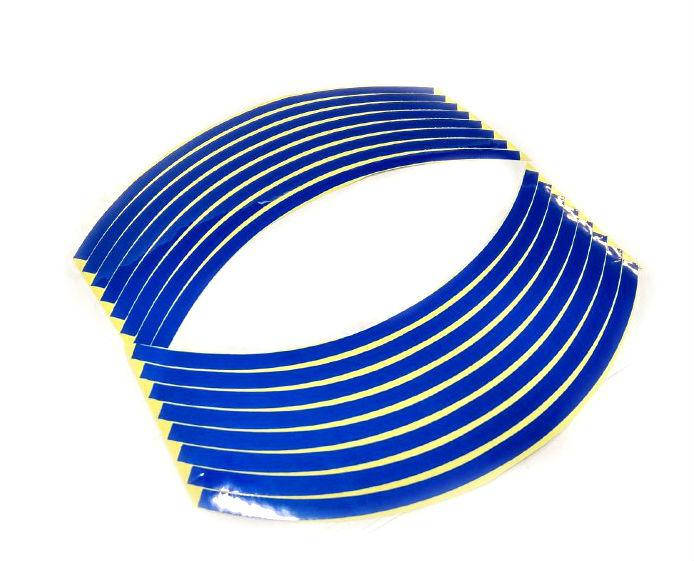 

Наклейки светоотражающие на обод 8'' колеса синие