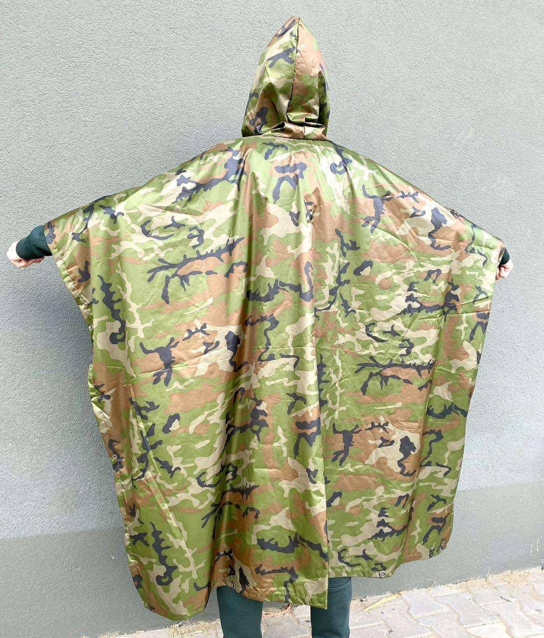 

Дождевик камуфляжный армейский военный плащ-дождевик, армейское пончо