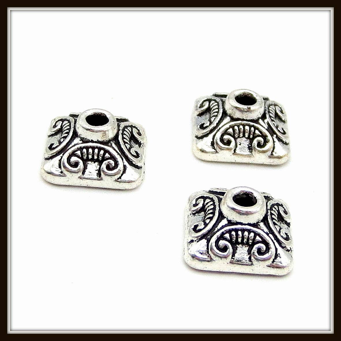 

Обниматели для бусин бали "серебро" (1х1 см, h 0,5) 17 шт в уп.