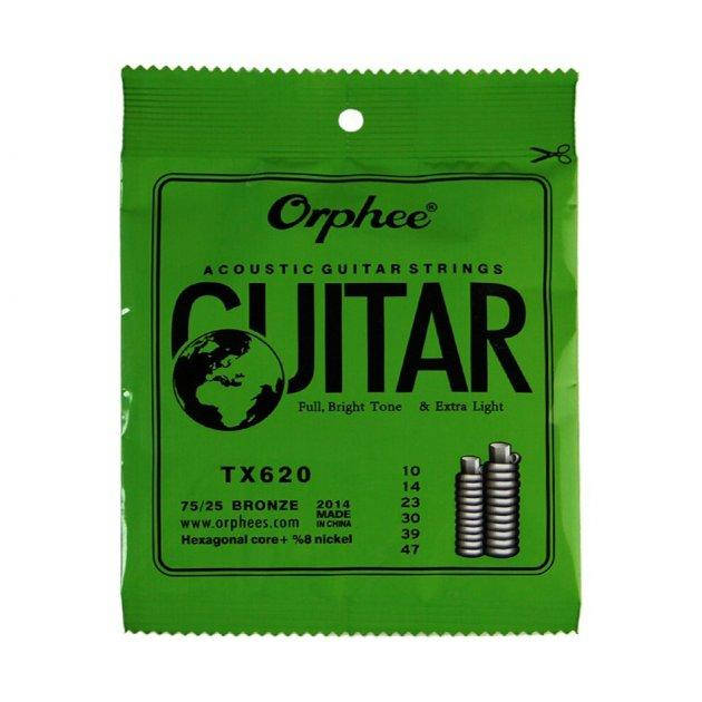 

Струны для акустической гитары Orphee TX620 (10-47) Extra light Acoustic Guitar Strings
