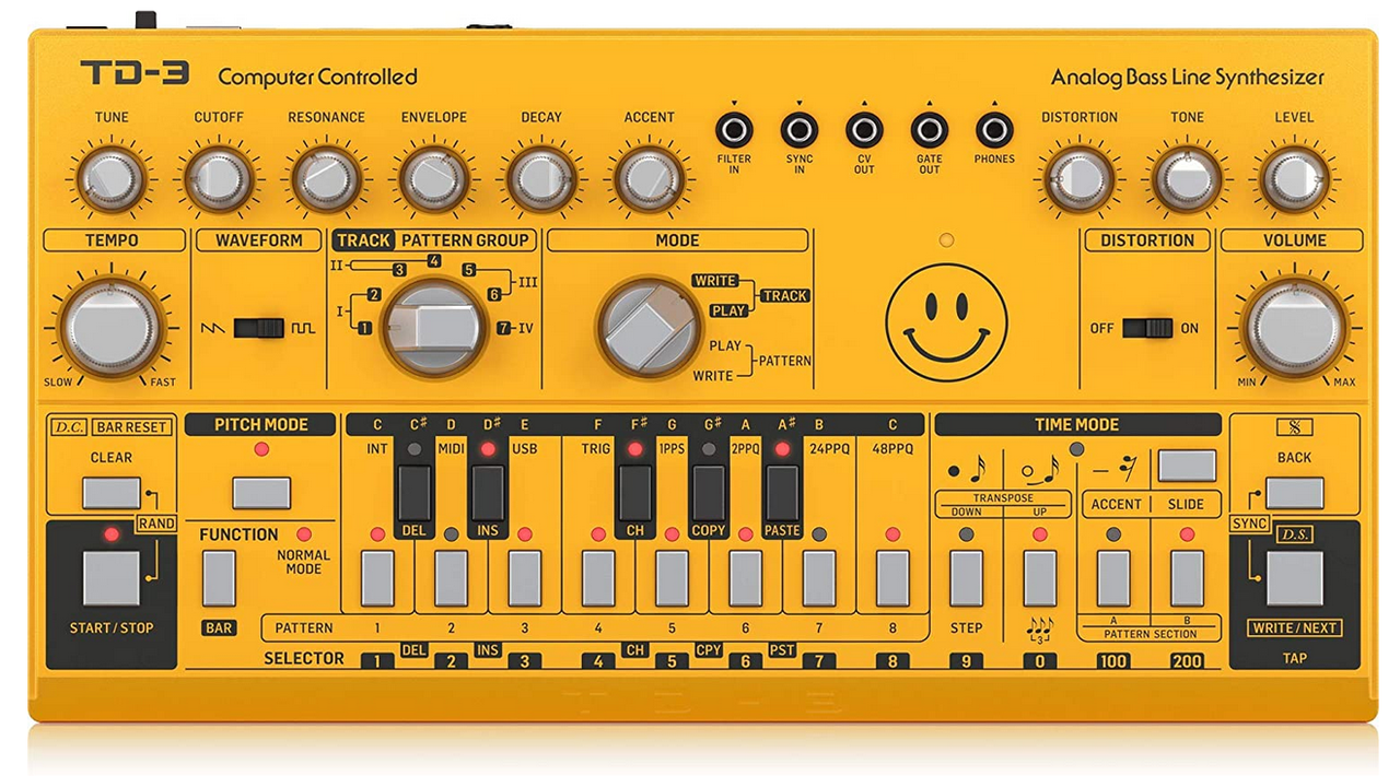 

Аналоговый синтезатор Behringer TD-3-AM желтый