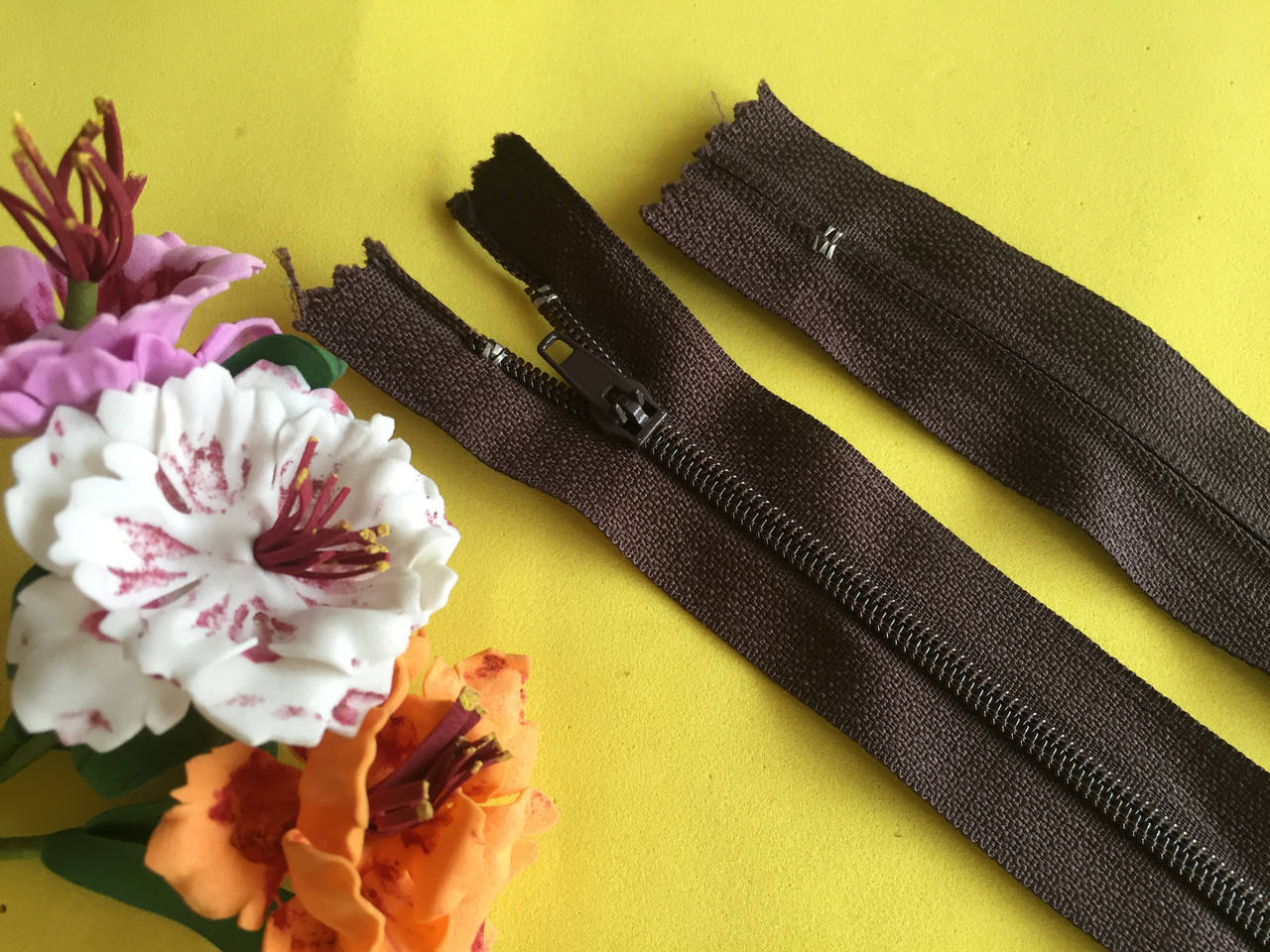 

Молния змейка брючная 18см цвет шоколад, Коричневый