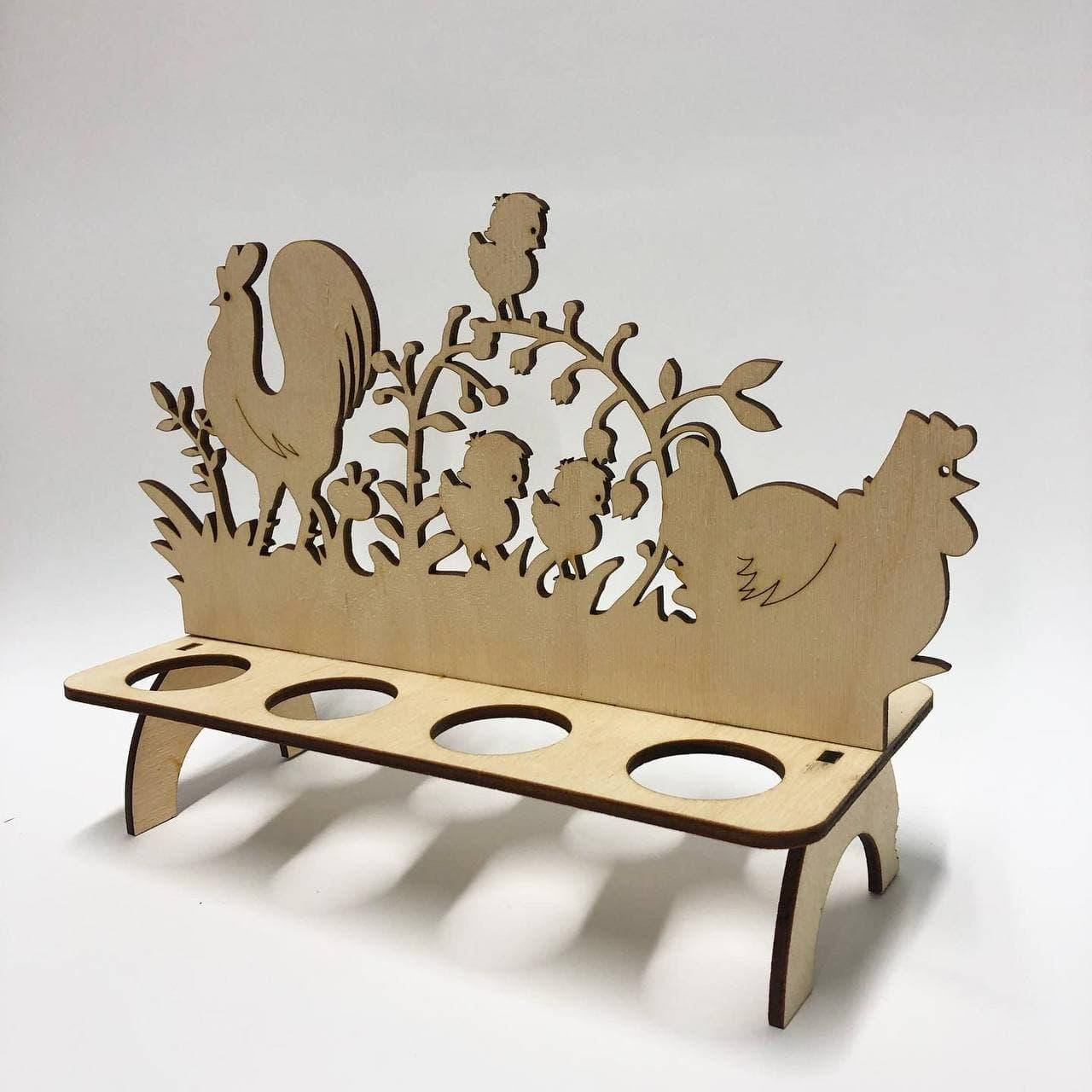 

Пасхальная подставка под яйца на 8 штук. Деревянная заготовка.