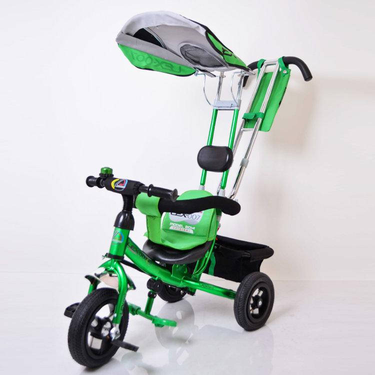 

Велосипед трехколесный Lex-007 (10/8 AIR wheels) Green, Зелёный