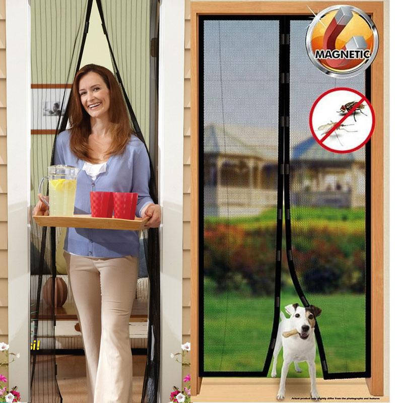 

Москитная сетка на магнитах Magic Mesh, антимоскитная штора на дверь, сетка против москитов АМ 2. код-5651, Коричневый