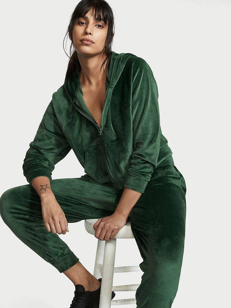 

Велюровый спортивный костюм Victoria’s Secret Velour Зеленый, S, Темно-зеленый