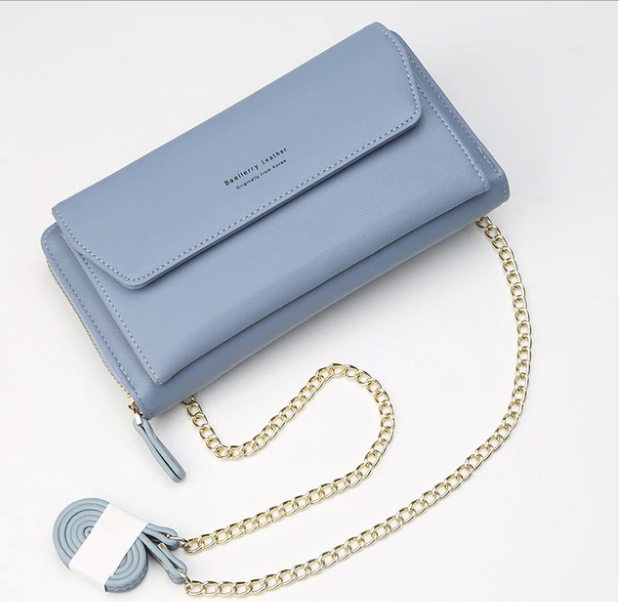 

Женский клатч сумочка Baellerry Leather blue, Синий