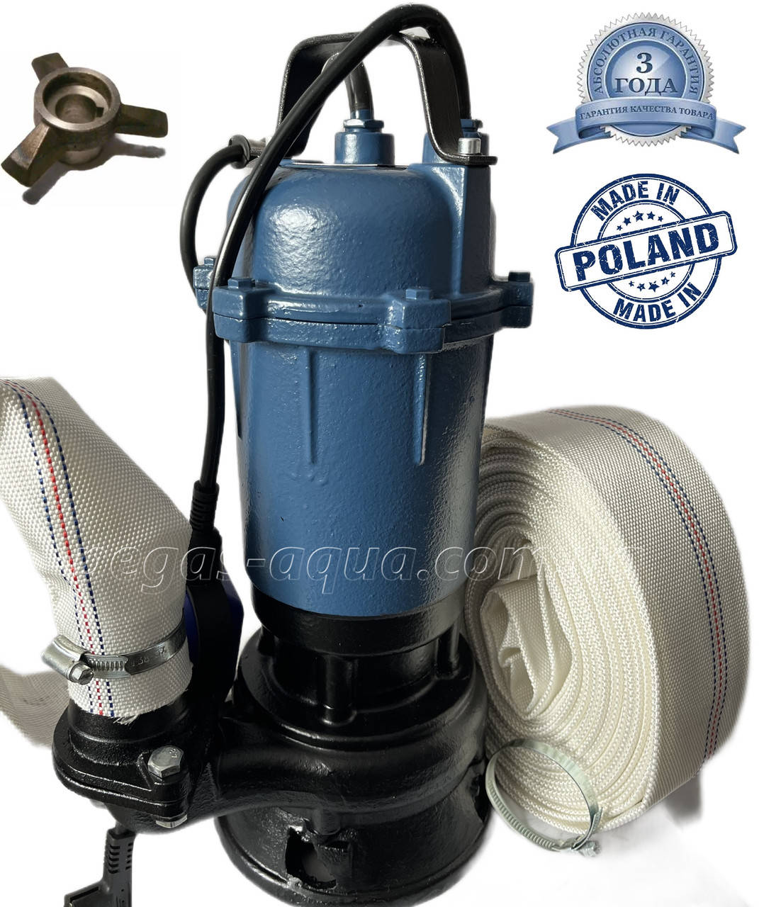 

Фекальный насос FORWATER 2.5 кВт с ножом + шланг 20 м (комплект) гарантия 3 года