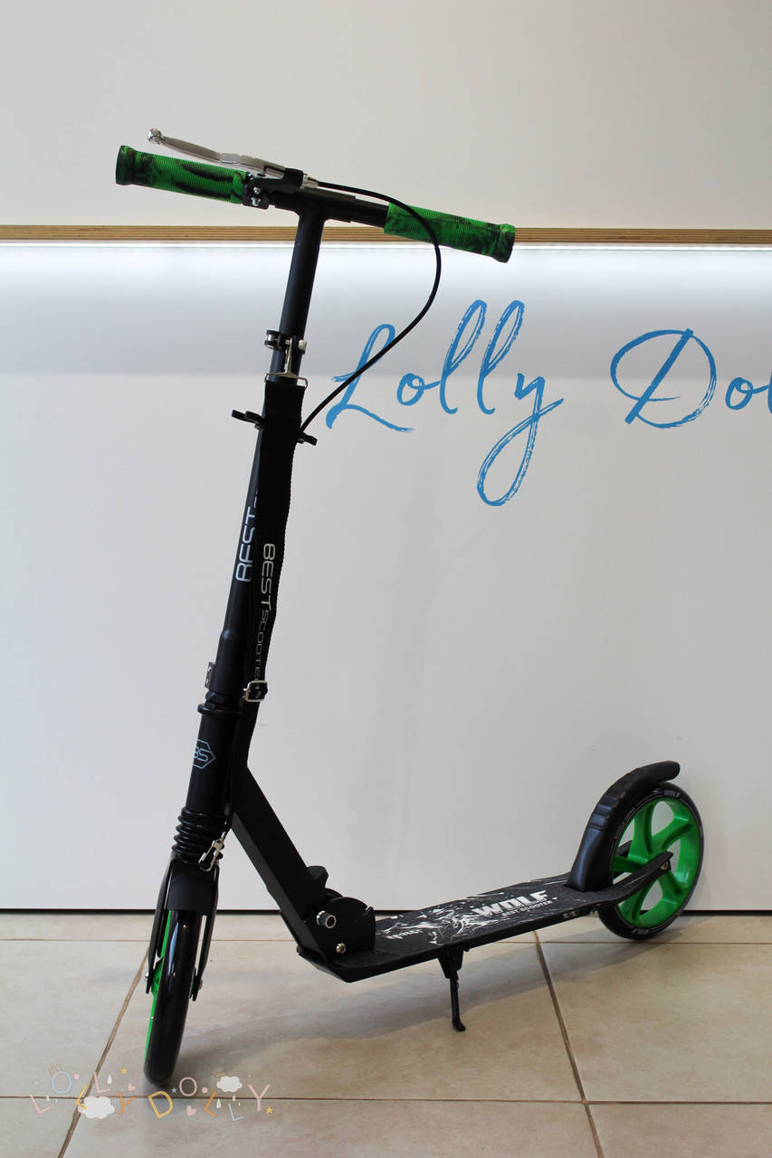 

Двухколесный самокат Best Scooter Wolf, Желтый W-10728 Зеленый